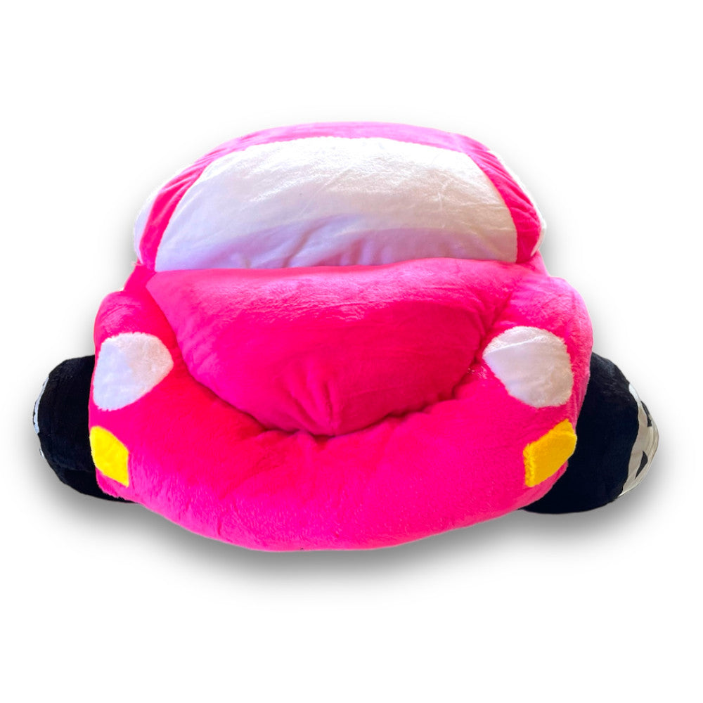 Pink Plush Toy Car with Personalised Name